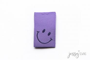 Weblabel Smile lila by Jessy Sewing